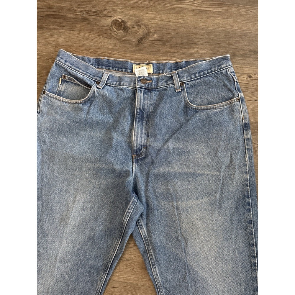 L.L.Bean Classic Fit Jeans Men's 40x30 Blue 100% Cotton Straight Leg Denim - Picture 4 of 7
